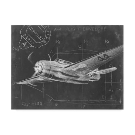 Ethan Harper 'Flight Schematic Ii' Canvas Art,18x24